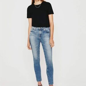 NWT AG Mari High-Rise Slim Straight in 22 Years Yellowbill Size 25